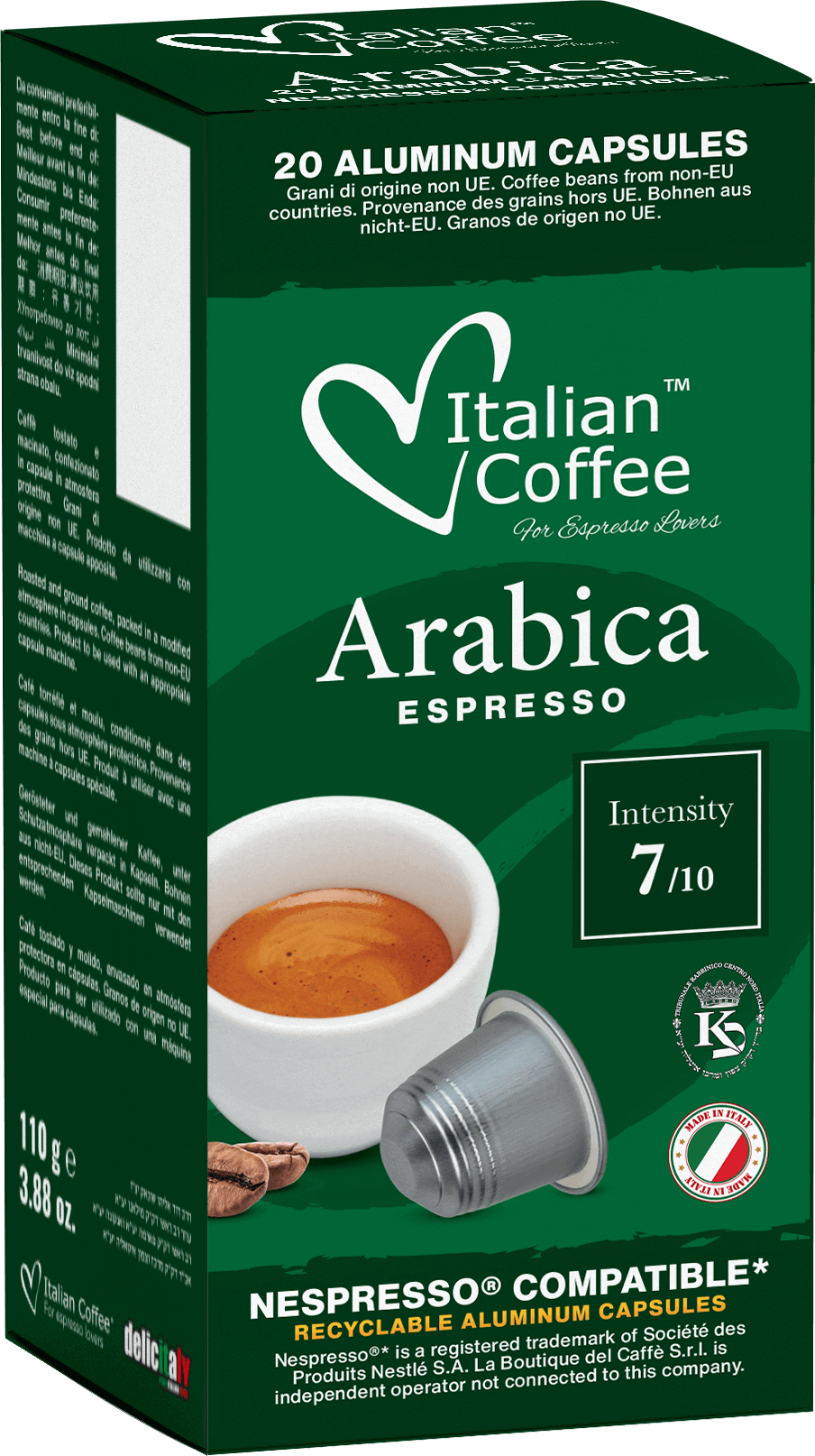 Italian Coffee® aluminum Arabica for Nespresso