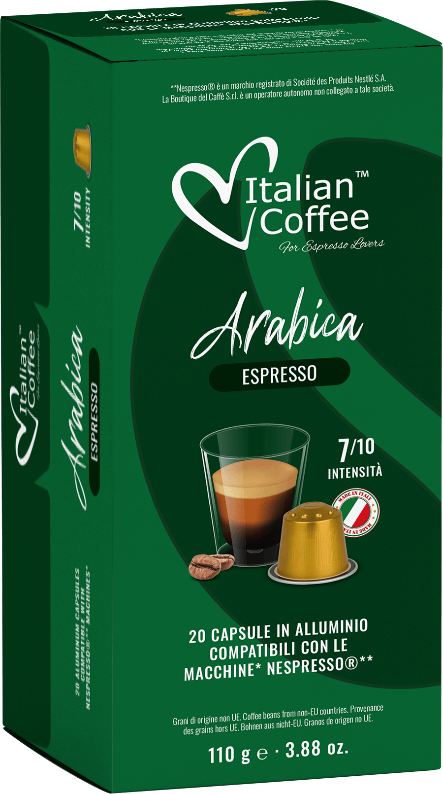 Arabica 100 Aluminum Capsules