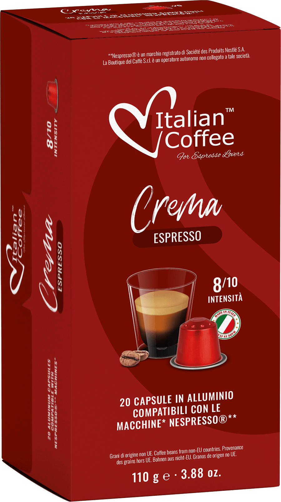 Crema 100 Aluminum Capsules Crema 100 Aluminum Capsules