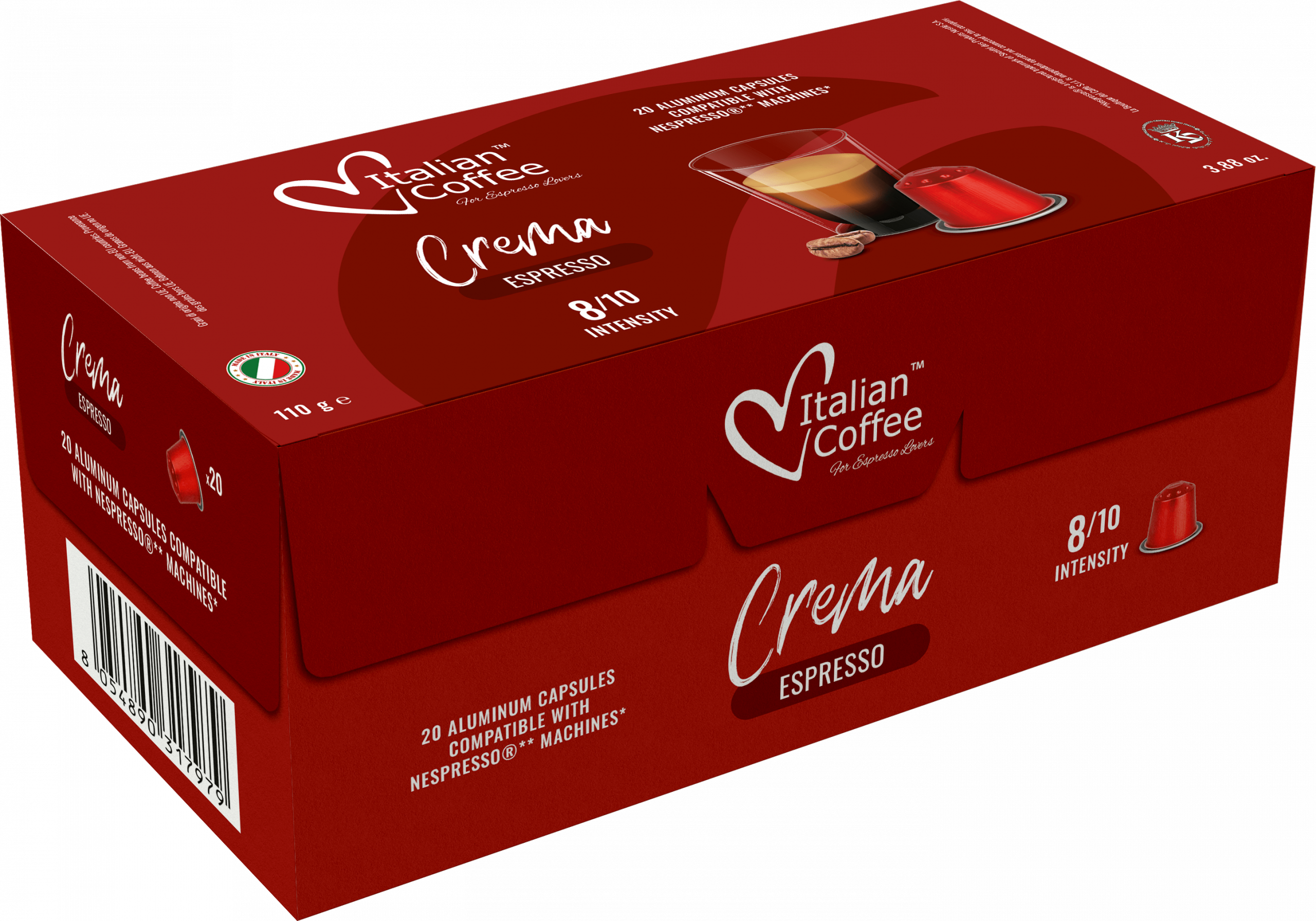 Crema 100 Aluminum Capsules Crema 100 Aluminum Capsules