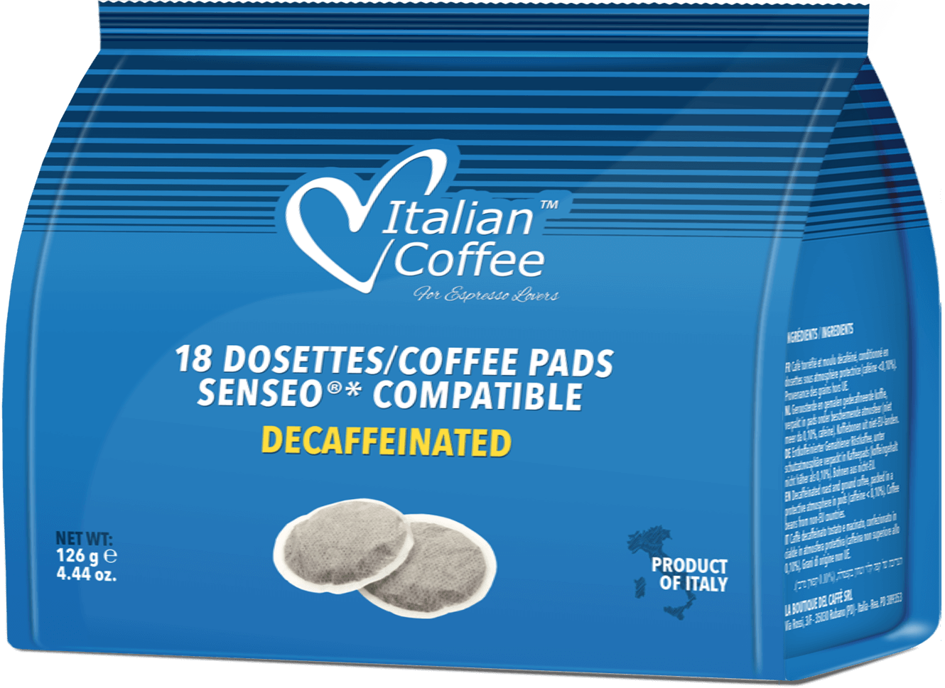 ITALIAN COFFEE® Senseo Decaffeinated