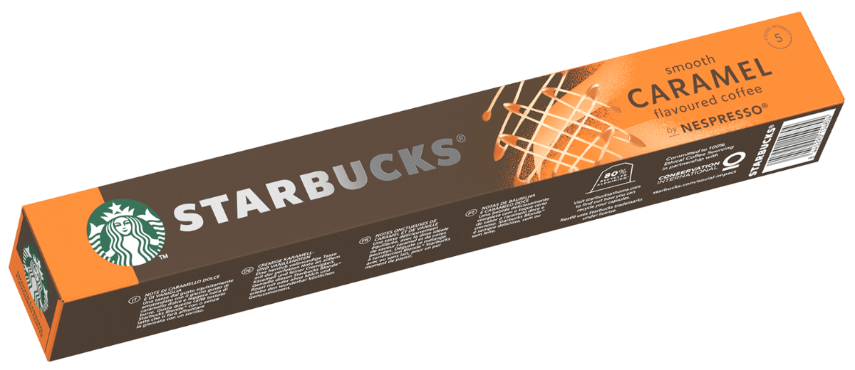 Starbucks® Smooth Caramel Coffee Capsules for Nespresso Vertuo