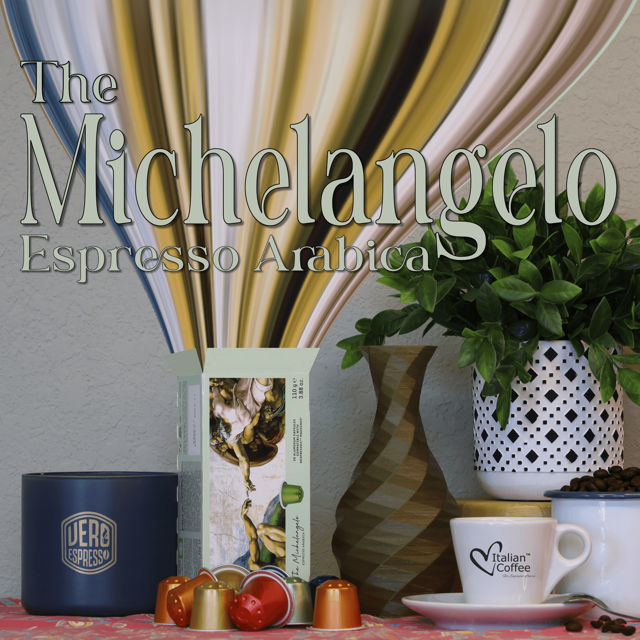 The Michelangelo Organic 100 Aluminum capsules
