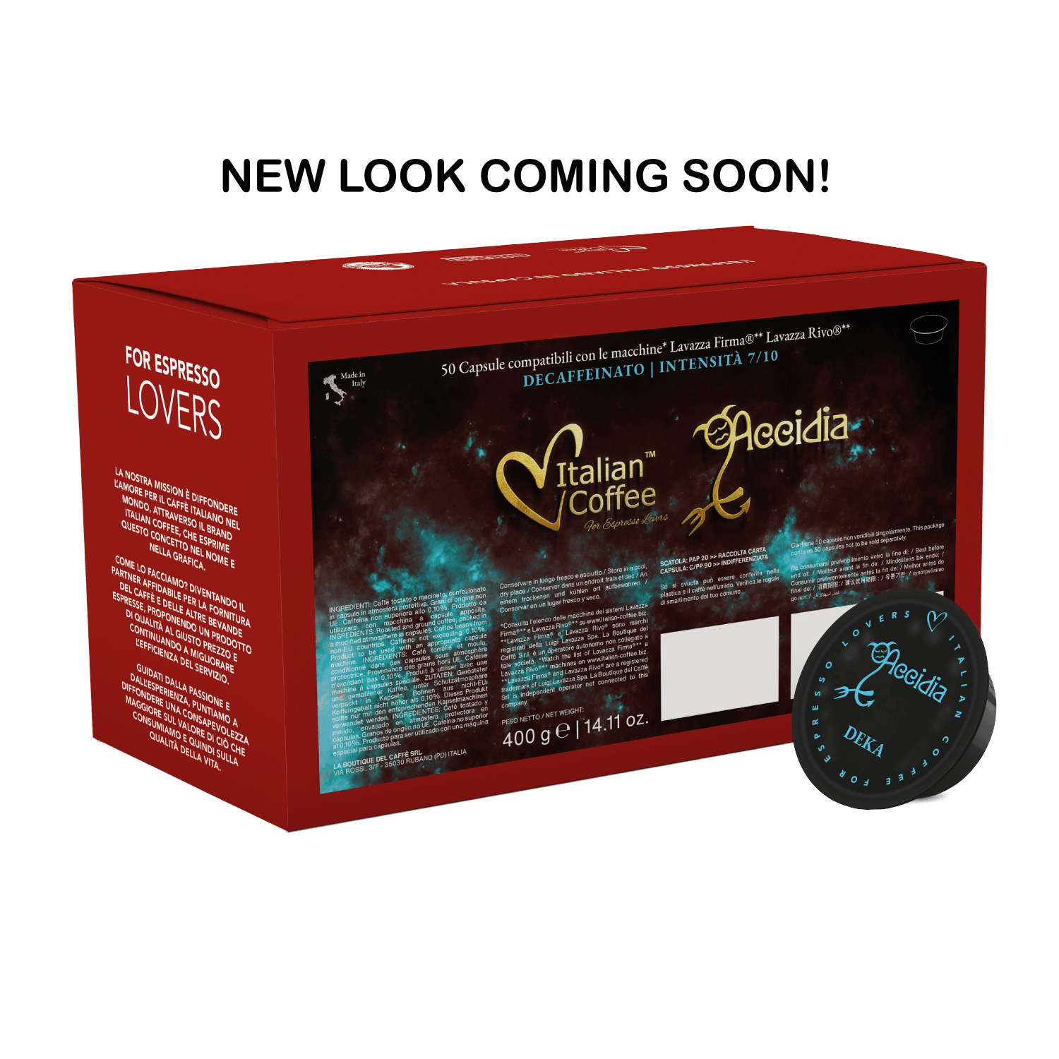 Decaffeinated (Accidia) 50 Rivo capsules Decaffeinated (Accidia) 50 Rivo capsules
