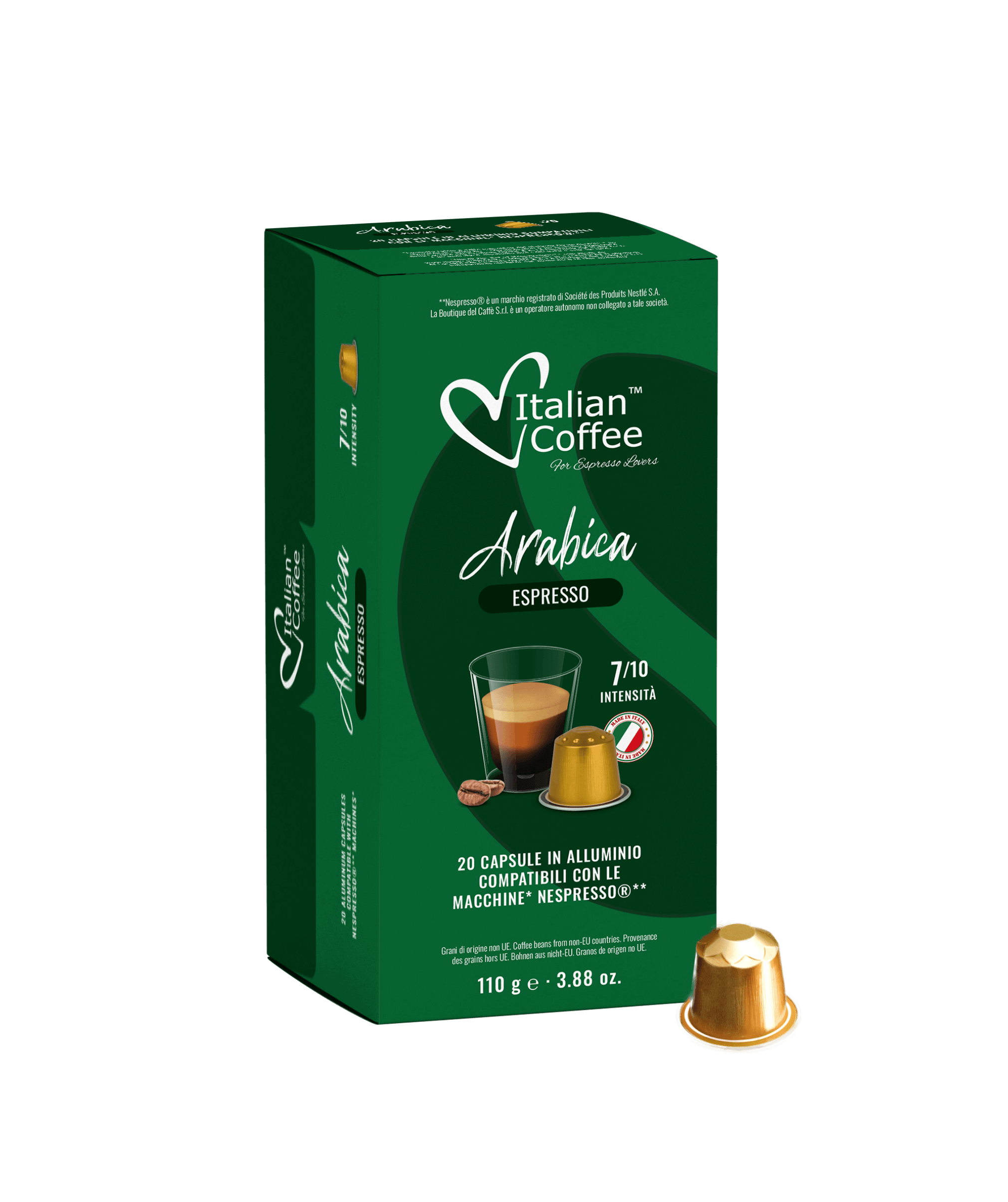 Arabica 100 Aluminum Capsules