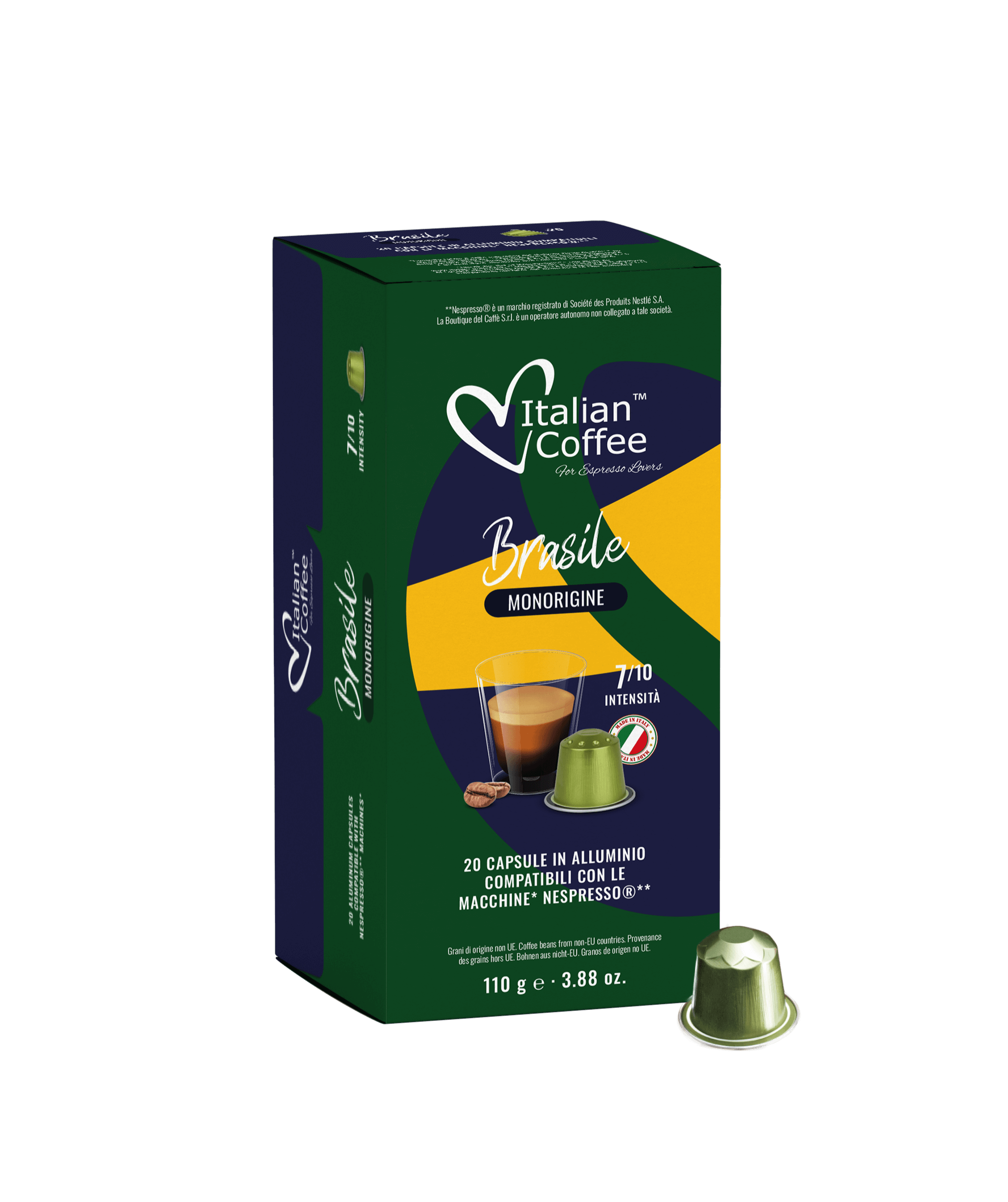 Brasil 100 Aluminum Capsules Brasil 100 Aluminum Capsules