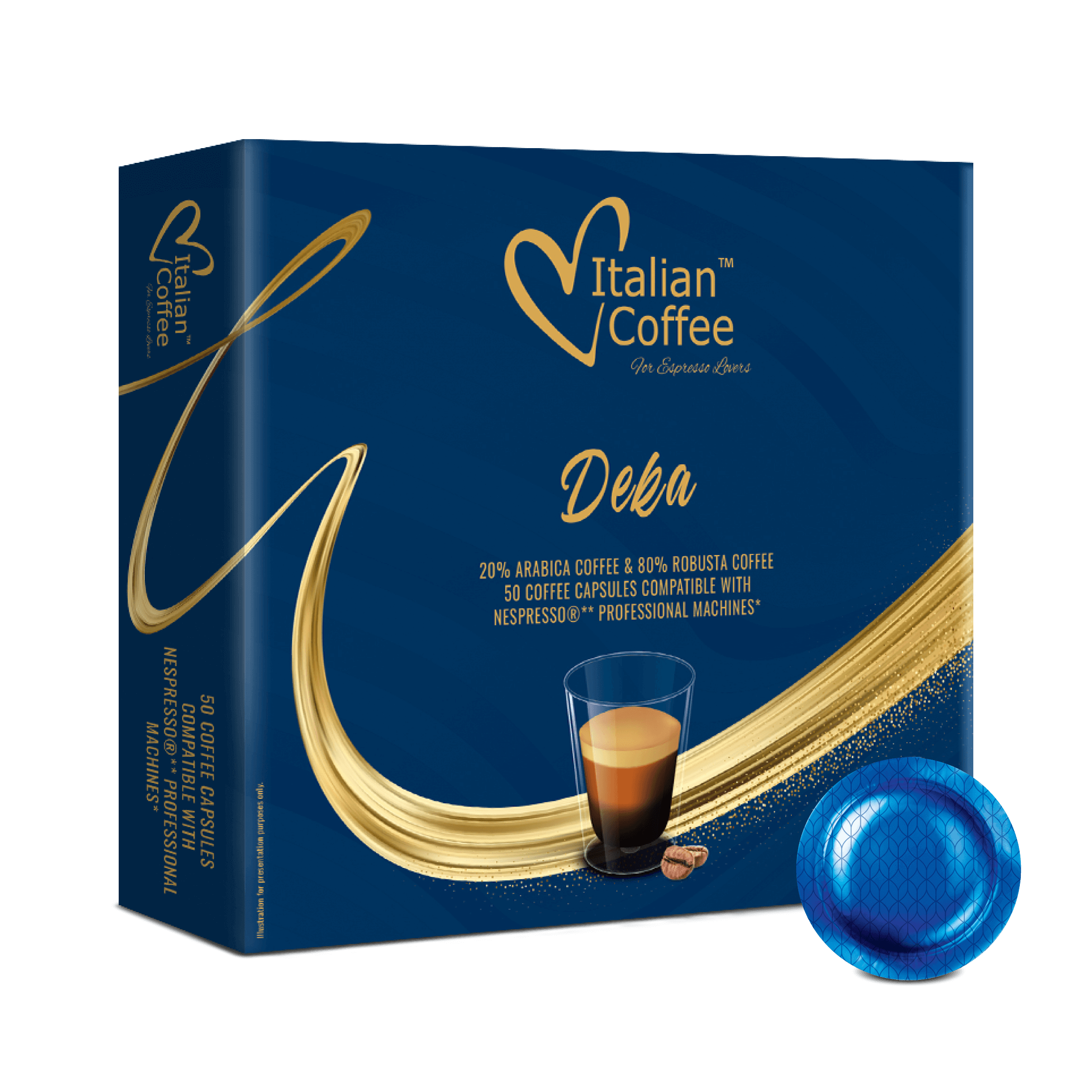 DEK Decaffeinated 50 Professional pods DEK Decaffeinated 50 Professional pods