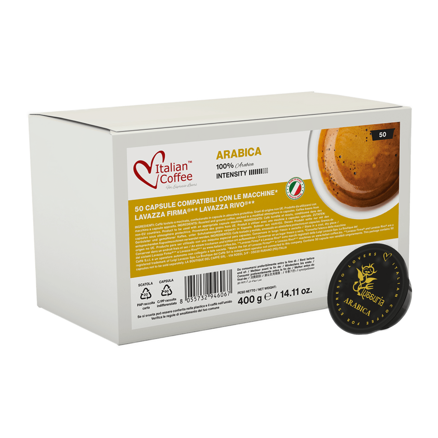 Arabica (Lussuria) 50 Rivo capsules Arabica (Lussuria) 50 Rivo capsules