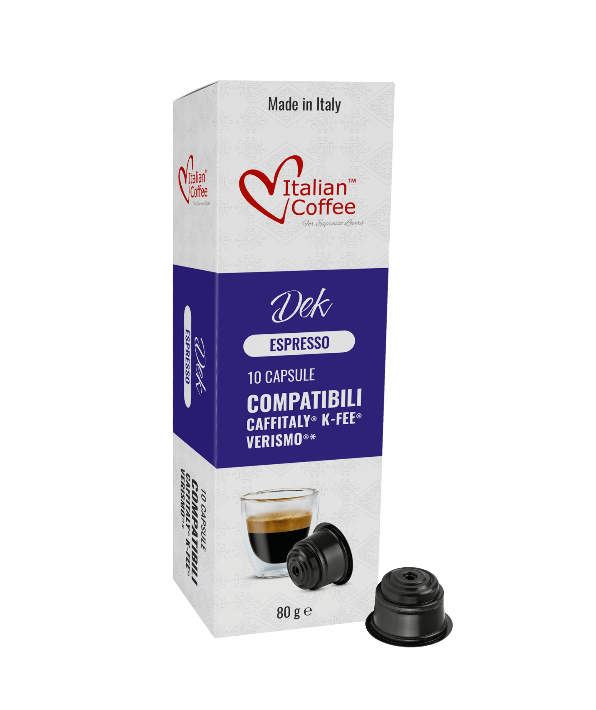 DEK Decaf 80 Verismo capsules