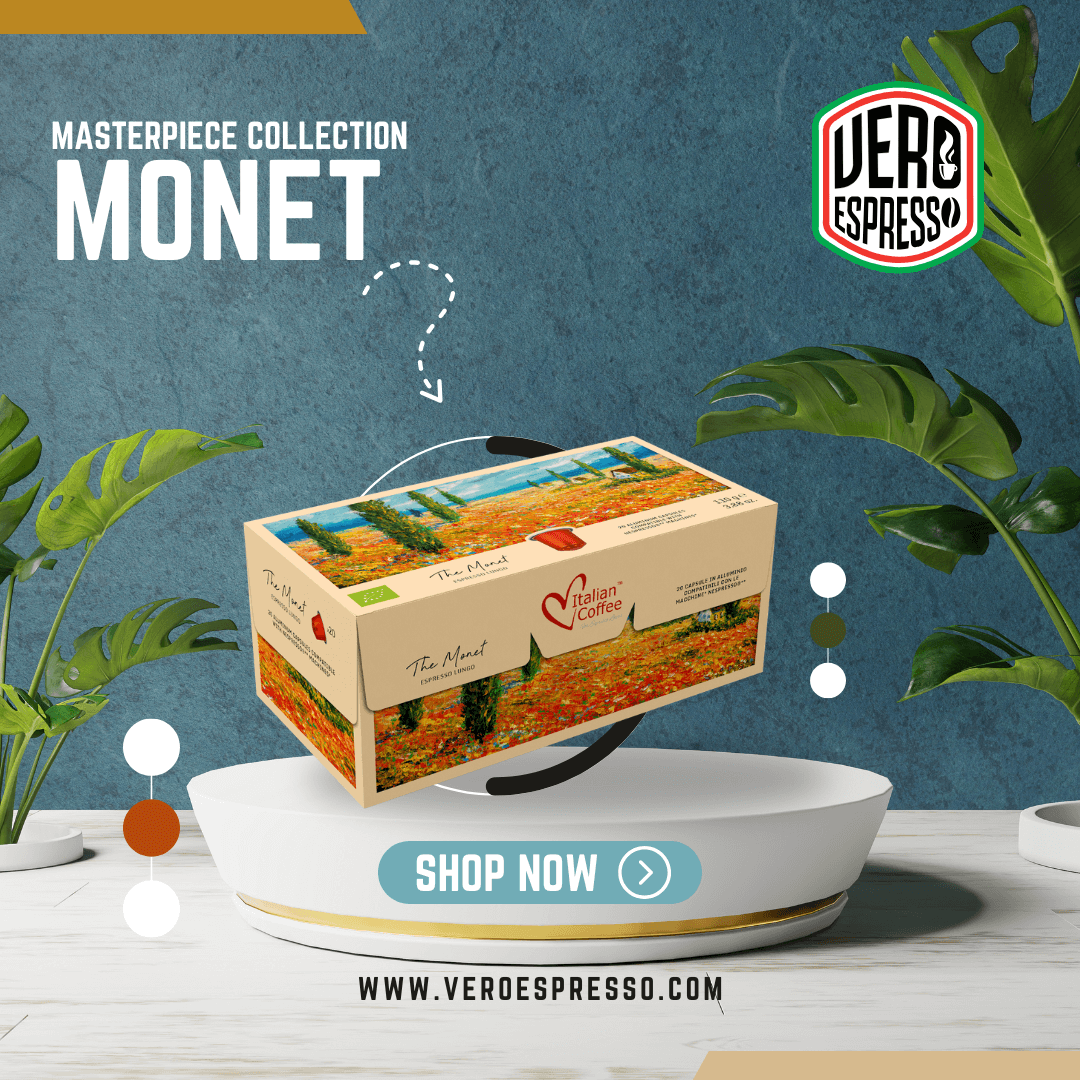 The Monet Organic 100 Aluminum capsules The Monet Organic 100 Aluminum capsules